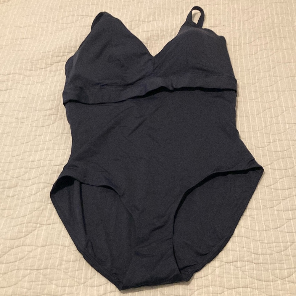 SPANX bathing suit dark navy NWT size1X